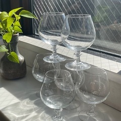 クリスタルグラス製　☆☆　ブランデーグラス　6コセット　☆☆　の画像