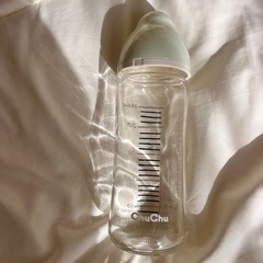 【Chuchu】ガラス哺乳瓶★240ml★ミントグリーン★チュチュベビーの画像