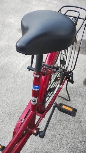 【値下げ】　parsle 24インチ自転車 ママチャリ　レッド