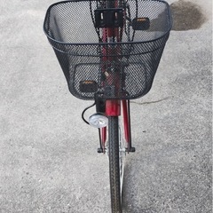 parsle 24インチ自転車 ママチャリ　レッドの画像