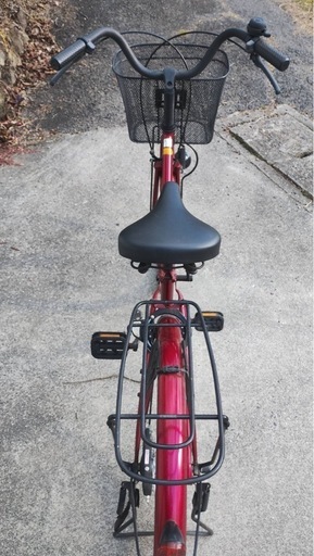 【値下げ】　parsle 24インチ自転車 ママチャリ　レッド