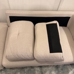 ソファ　2人〜3人用　ベージュの画像