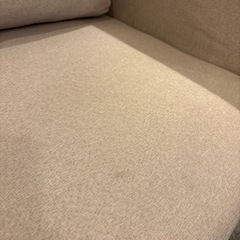 ソファ　2人〜3人用　ベージュの画像