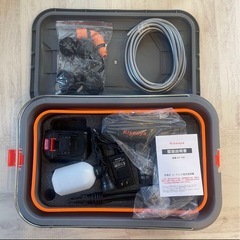 【新品未使用】高圧洗浄機 コードレス 充電式 強力噴射の画像