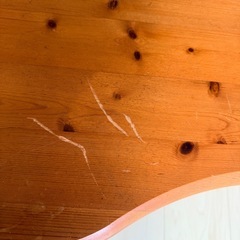 天然木のローテーブルの画像