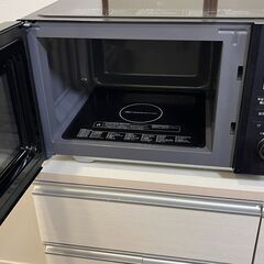 【2022年製】siroca 電子レンジ 23L 黒 動作良好｜6,500円｜手渡しの画像