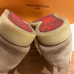 美品Christian Louboutin/ルブタン/メンズスニーカー/ベージュの画像