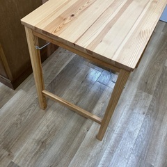 【軽トラック90分無料貸し出しサービス】無印良品　パイン材テーブル　折りたたみ式の画像