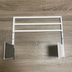 山崎実業 tower マグネット伸縮洗濯機バスタオルハンガーの画像