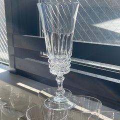 アンティーク　☆☆　クリスタル　シャンパングラス　6コセット　☆☆　の画像