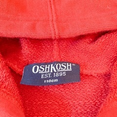 OSH KOSH レッド パーカー 110cmの画像
