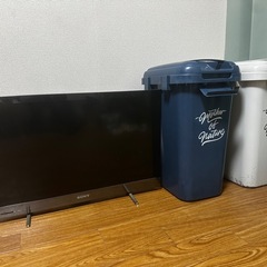 テレビ、キャリー、ゴミ箱✖️2の画像