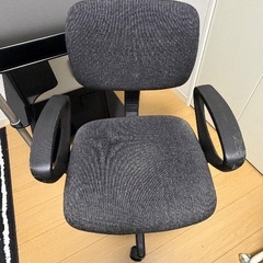 ガラス天板パソコンテーブル&チェアの画像