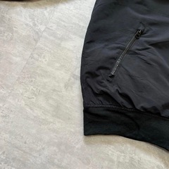 00s LANDS'END ナイロン ウォームアップジャケット ブラックの画像