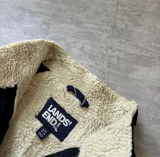 00s LANDS'END ナイロン ウォームアップジャケット ブラック 2024