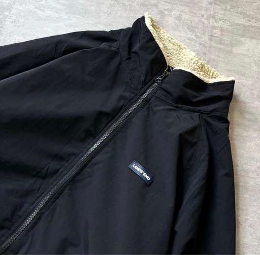 00s LANDS'END ナイロン 売れ筋 ウォームアップジャケット ブラック 90