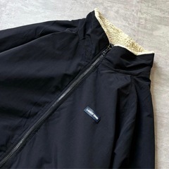 00s LANDS'END ナイロン ウォームアップジャケット ブラックの画像