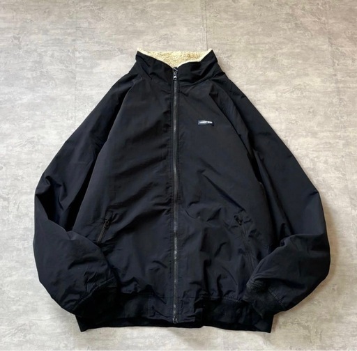 00s LANDS'END ナイロン ウォームアップジャケット ブラック (寺本大輔