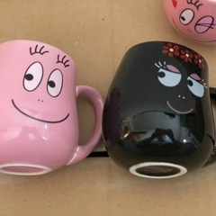 【未使用】バーバーパパ（マグカップ）4個セットの画像