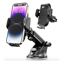 スマートフォンホルダー 吸着力25kg 2in1 吸盤 エアコン...