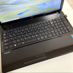 【大画面！大容量！】2025 12月分 ⑧ 人気Windows１０NEC★大画面15インチ★ノートパソコン　はじめての副業、ビデオ会議の参加に最適Core i3に大容量HDD320GBメモリ4GBの画像