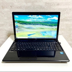 【大画面！大容量！】2025 12月分 ⑧ 人気Windows１０NEC★大画面15インチ★ノートパソコン　はじめての副業、ビデオ会議の参加に最適Core i3に大容量HDD320GBメモリ4GBの画像