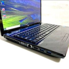 【大画面！大容量！】2025 12月分 ⑧ 人気Windows１０NEC★大画面15インチ★ノートパソコン　はじめての副業、ビデオ会議の参加に最適Core i3に大容量HDD320GBメモリ4GBの画像