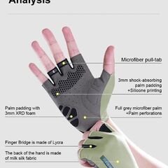 【新品】サイクルグローブ Lサイズ　薄手　ハーフフィンガー　指抜き手袋　Inbikeの画像
