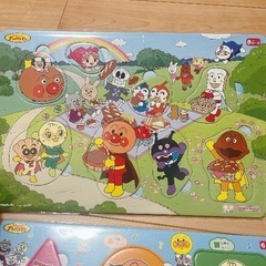 アンパンマン　ミッフィー　パズル　4点セット　収納ケース　見本付きの画像