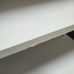 テーブル　棚　ラック　3段　コンパクト　ホワイト　オープンシェルフの画像