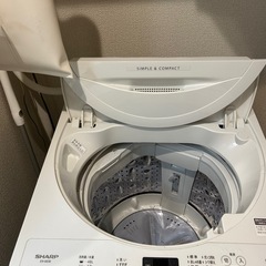 2021年製 シャープ 洗濯機の画像