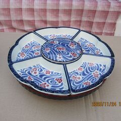 おせち料理に・回転式の盛り皿の画像