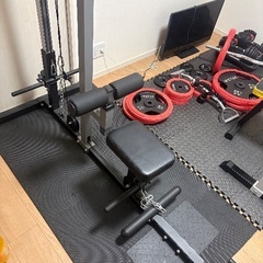 アイロテック　ハーフラック　ラットプルマシン　バーベルセット　懸垂バー　ベンチの画像