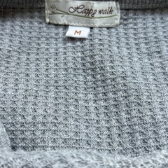 グレーワッフルワンピの画像