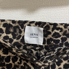 IENA LA BOUCLE レオパードジャガードフレアパンツ 36 美脚パンツの画像