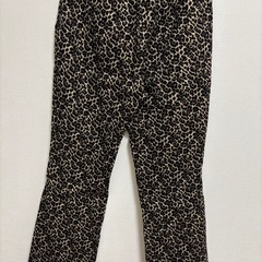 IENA LA BOUCLE レオパードジャガードフレアパンツ 36 美脚パンツの画像