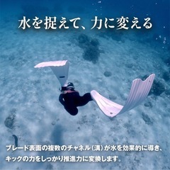 ロングフィン　ホワイト　新品未使用の画像