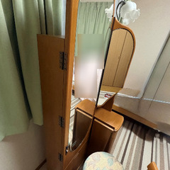 ドレッサー　鏡台　姿見　化粧台　収納テーブルの画像