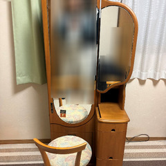 ドレッサー　鏡台　姿見　化粧台　収納テーブルの画像