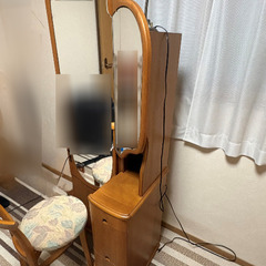 ドレッサー　鏡台　姿見　化粧台　収納テーブルの画像