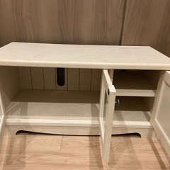 【ニトリ】テレビ台/ホワイト/32型用の画像