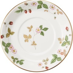 【新品未使用】ワイルド ストロベリー ティーカップ&ソーサー ペア (デルフィ) 【WEDGWOOD】の画像