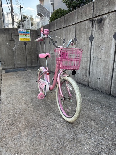 メゾピアノ 子供用自転車 18インチ ピンク ハートデザイン メゾピアノ 子供用自転車 18インチ ピンク ハートデザイン - メルカリ