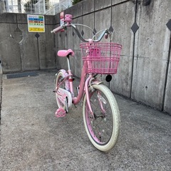 【美品】メゾピアノ 18インチ 子供用自転車（ピンク）あさひ/Mezzo Pianoの画像