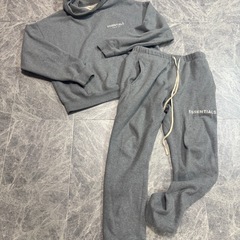essentials 廃盤モデル 希少 セットアップ 裏起毛で暖かい 上下L 大きめの画像