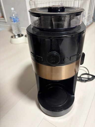 siroca　コーン式 コーヒーメーカー ブラック/カッパーブラウン SC-C123 [全自動 /ミル付き]