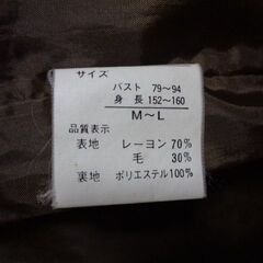 コート？ジャケット？　Ｍ～Ｌ　重いの画像