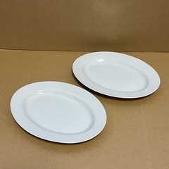 オーバルプレート 2枚セット カレー皿 パスタの画像