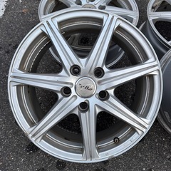 A-3 ホイール タイヤ 4本セット 5×114.3 690KG MA-1088 16×61/2J Treffer 5穴 トレファーの画像