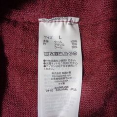 薄いセーター（1種類は２枚）の画像